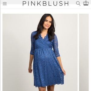 NWT Pinkblush maternity lace dress